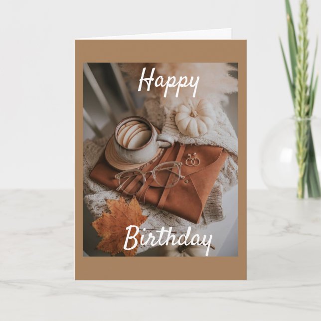 AUTUMN *BIRTHDAY WISHES* DAUTHER CARD (Front)