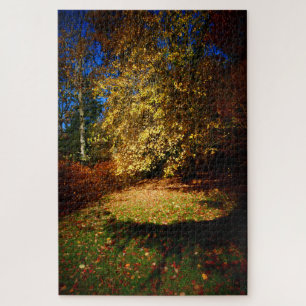 Autumn Blast on the Stourhead walk. Jigsaw Puzzle