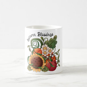 Autumn Blessings Fall Harvest  Coffee Mug