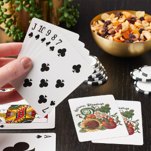 Autumn Blessings Nature Playing Cards