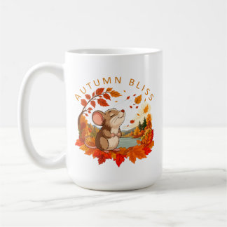 Autumn Bliss Cute Little Mouse Coffee Mug