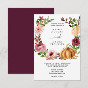 Autumn Bliss Wedding Invitation