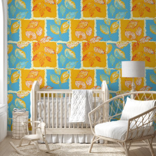 Autumn Block Leaves Wallpaper