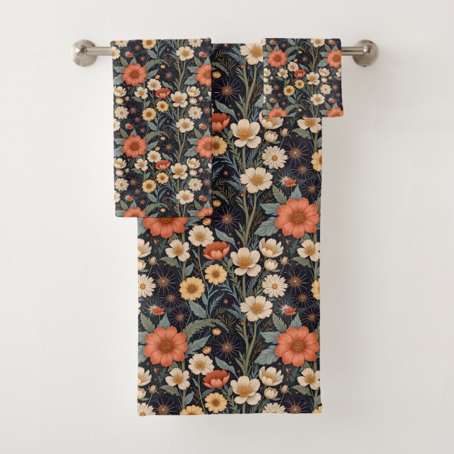 Autumn Blooms Bath Towel Set (Insitu)