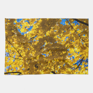 Autumn Blues Kitchen Towel