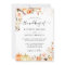 Autumn Bohemian Floral Gold Confetti Fall Wedding