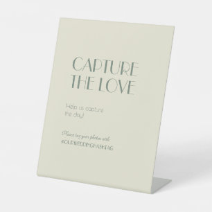 Autumn Boho Deco   Cream Capture the Love Pedestal Sign