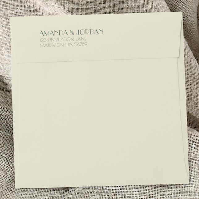 Autumn Boho Deco | Cream Wedding Square Envelope (Creator Uploaded)