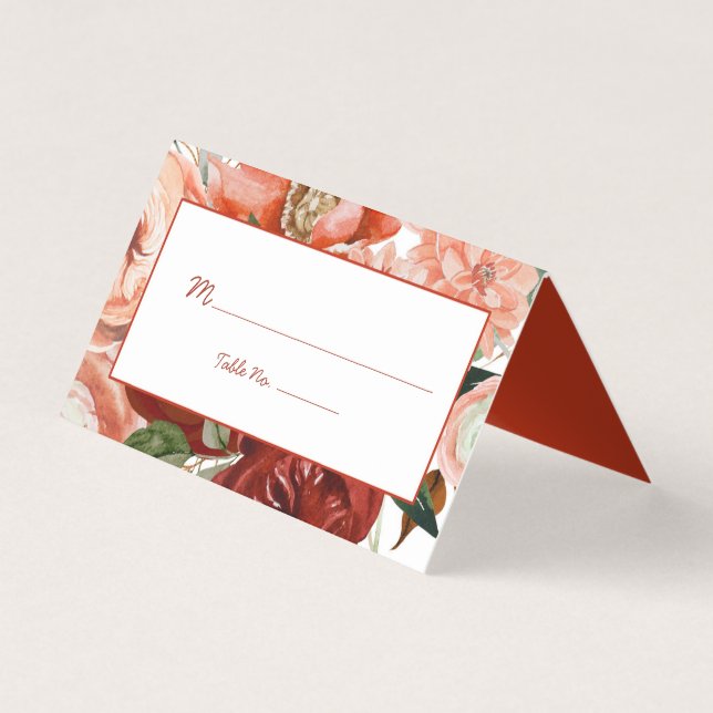 Autumn Boho Watercolor Floral  (Front)