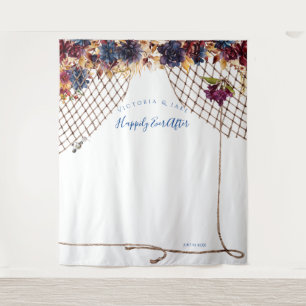 Autumn Boho Wedding Photo Booth Backdrop Tapestry