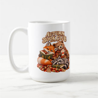 Autumn Book Club Cute Woodland Animals Mug