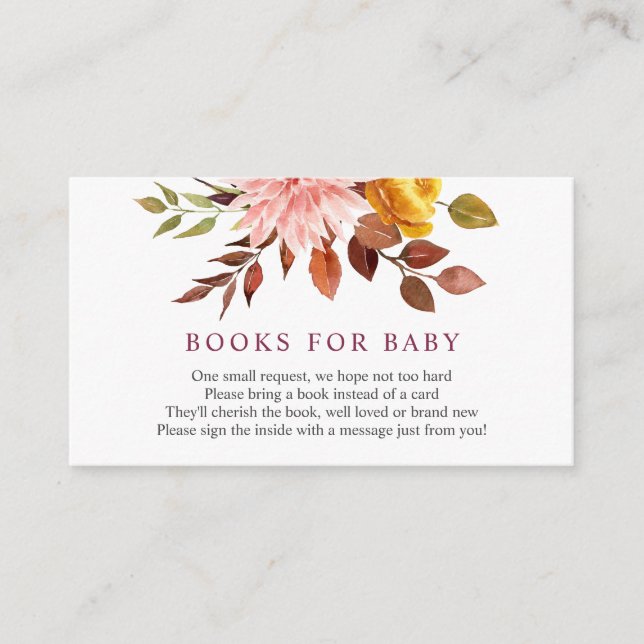 Autumn Books for Baby insert card (Front)