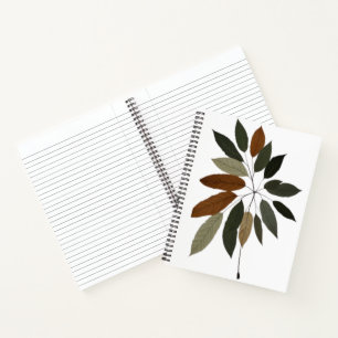 Autumn Botanical Leaf Art  Notebook