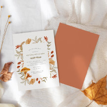 Autumn Botanical Whimsy Fall Baby Shower