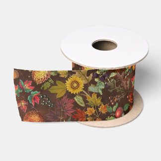 Autumn Botanicals Satin Ribbon
