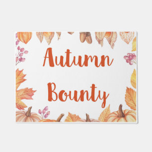 Autumn Bounty Doormat Home Decor Fall Harvest 