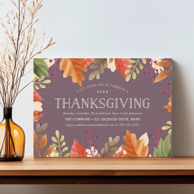 Autumn Bounty | Thanksgiving Dinner Invitation (Creator Uploaded)