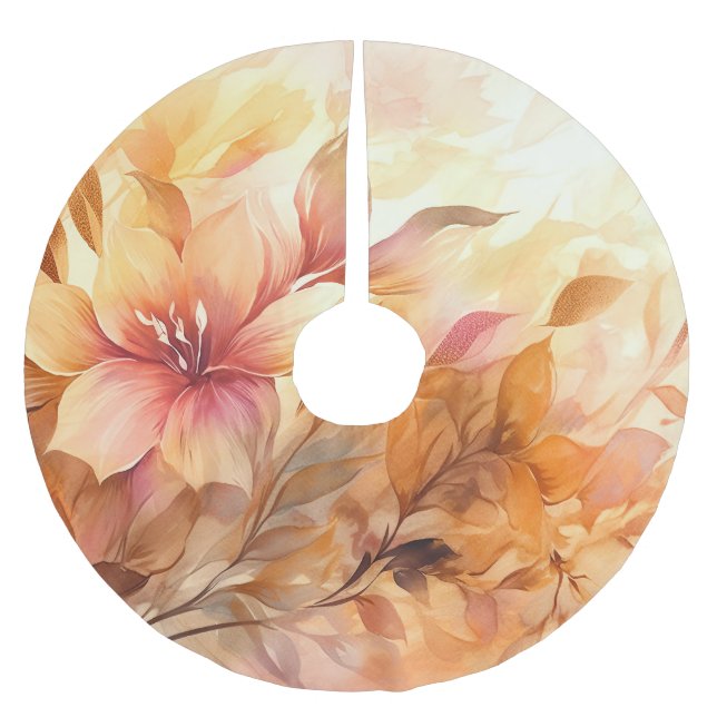Autumn Bouquet Brushed Polyester Tree Skirt (Front)