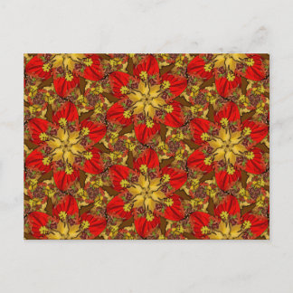 Autumn Bouquet Redux Lg Any Colour Postcard