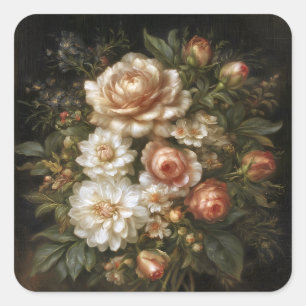 Autumn Bouquet Square Sticker