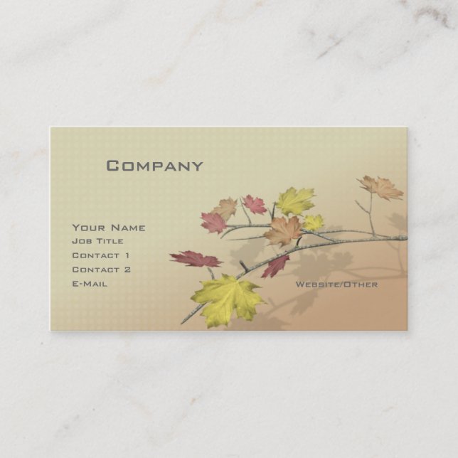Autumn Branch Business Card (Front)