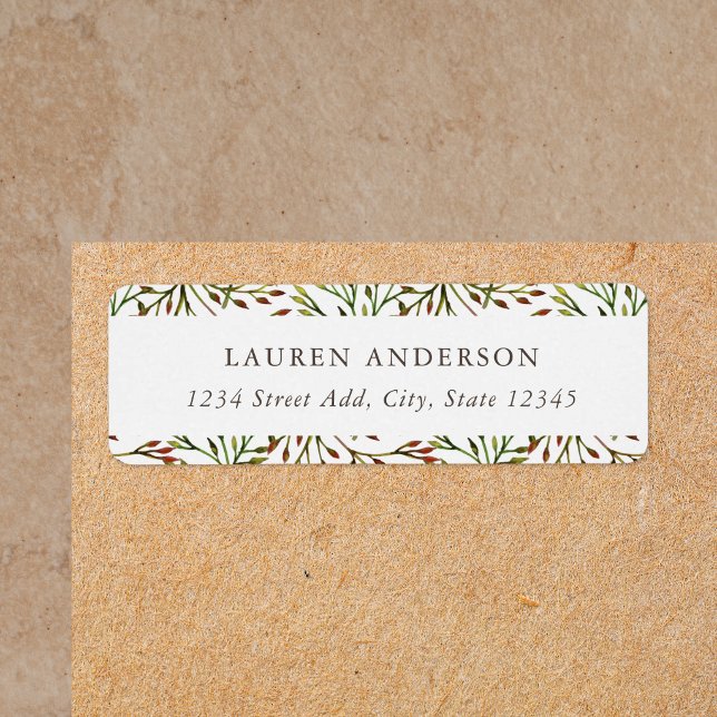 Autumn Branches Personalized Return Address (Creator Uploaded)