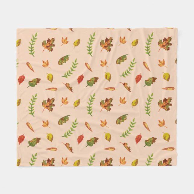 Autumn Breeze  Fleece Blanket (Front (Horizontal))