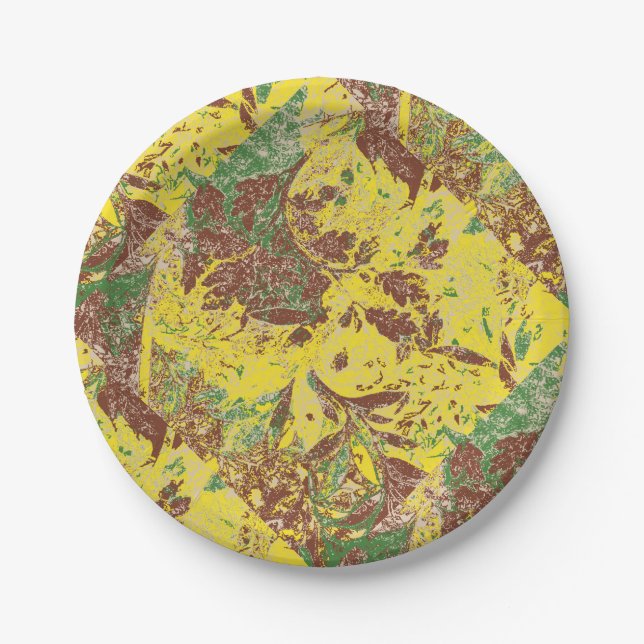 Autumn Breeze Paper Plate (Front)