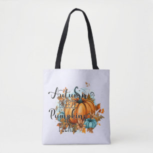 Autumn Breeze, Pumpkins Please – Cozy Fall Vibes Tote Bag