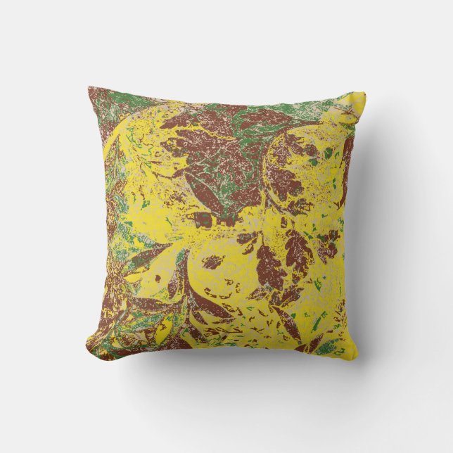 Autumn Breeze Throw Pillow (Front)