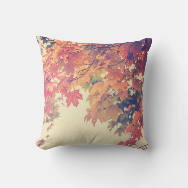Autumn Breeze Throw Pillow (Front)