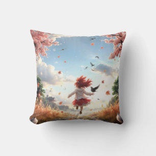 Autumn Breeze Throw Pillow