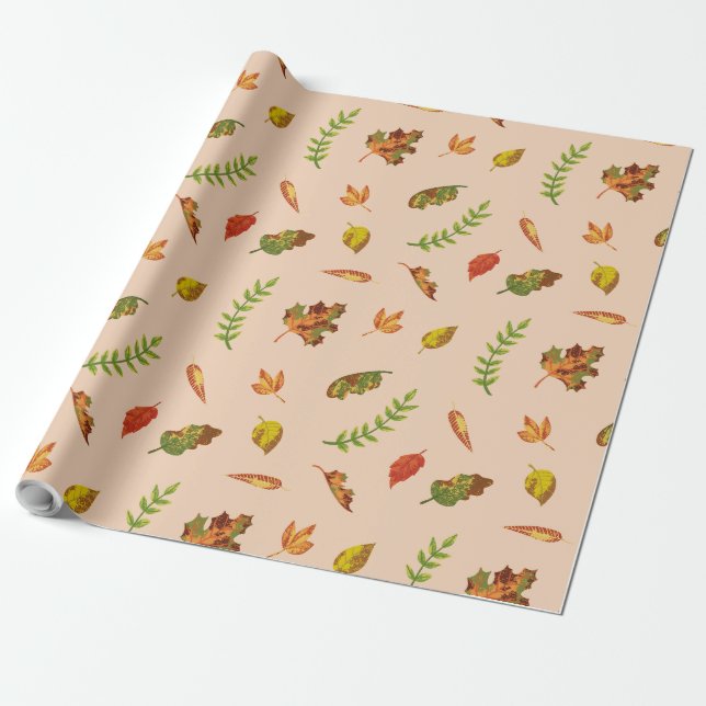 Autumn Breeze Wrapping Paper (Unrolled)