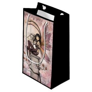 Autumn Breezes Cute Fairy Fantasy Art Small Gift Bag