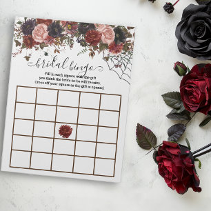 Autumn Bridal Bingo Halloween Boho Floral  Notepad