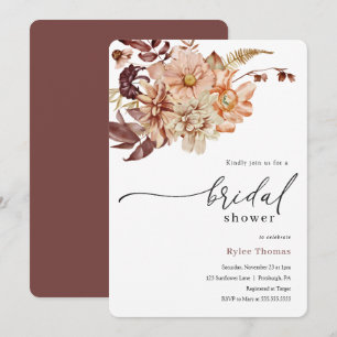 Autumn Bridal Shower Invitation