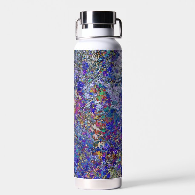 Autumn Bright Leaves Hydration Factor Thermos Insu Water Bottle (Back)