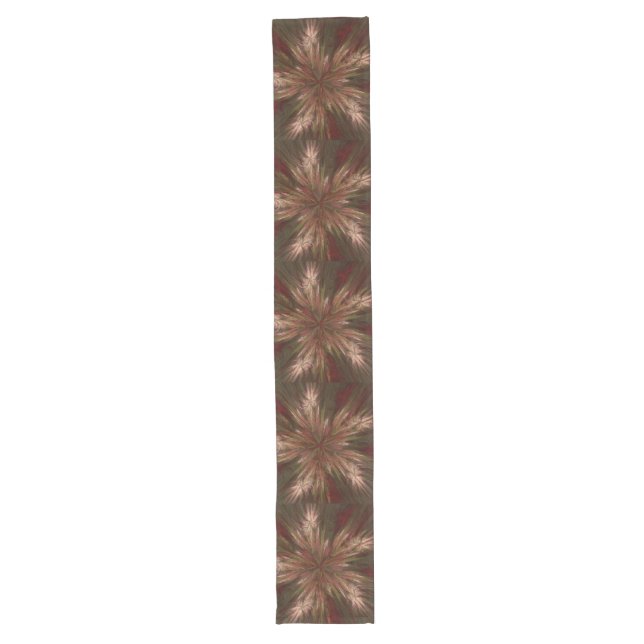 Autumn Burst Fractal Long Table Runner (Front)