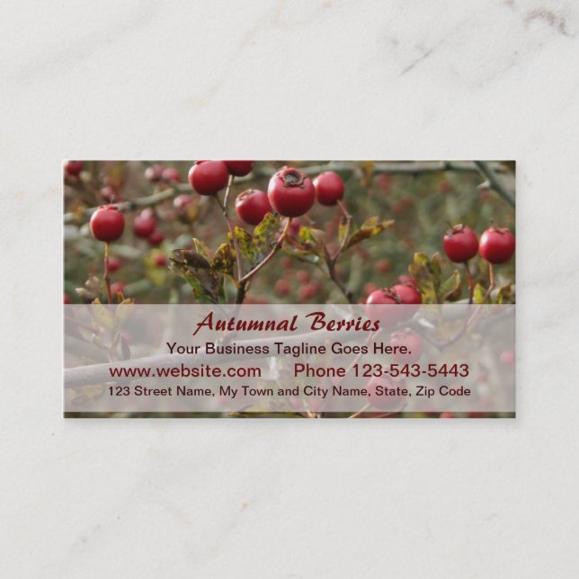 Autumn Business Card (Front)