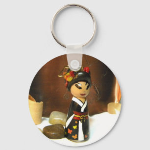 Autumn Butterflies III Keychain