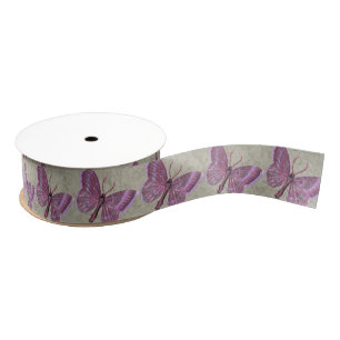 Autumn Butterfly Grosgrain Ribbon, 2 Yard Spool Ribbon