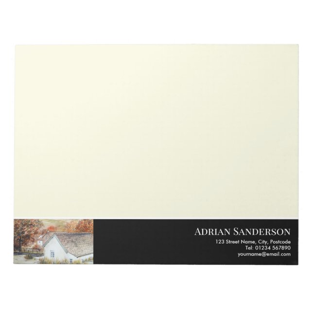 Autumn Buttermere Village Lake District England Notepad (Front)