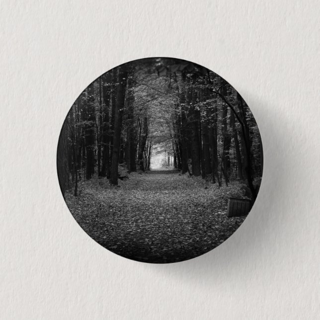 Autumn BW 1 Inch Round Button (Front)