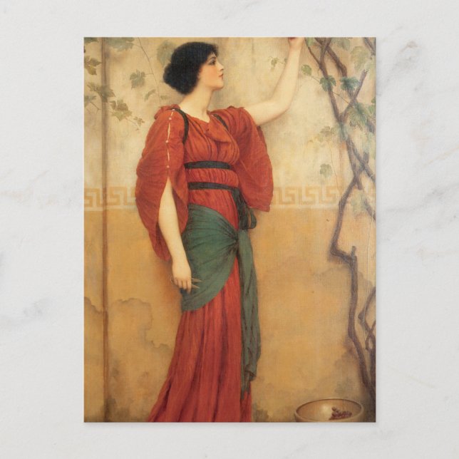 Autumn by John William Godward Postcard (Front)