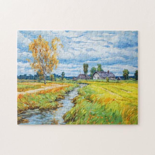 Autumn by the Havel River Jigsaw Puzzle (Horizontal)