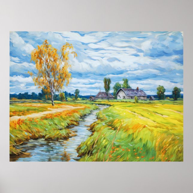 Autumn by the Havel River Poster (Front)