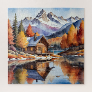 Autumn Cabin Jigsaw Puzzle