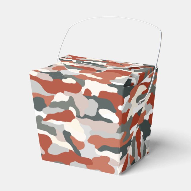 Autumn Camouflage Favor Box (Front Side)