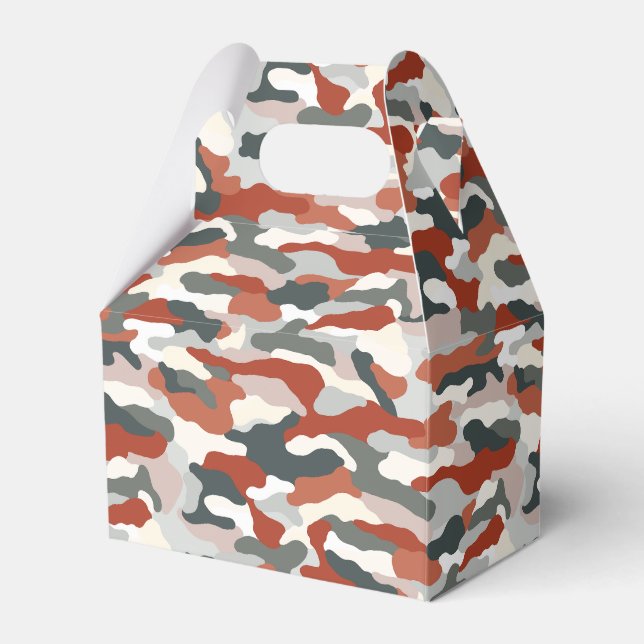 Autumn Camouflage Favor Box (Front Side)