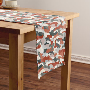 Autumn Camouflage Short Table Runner